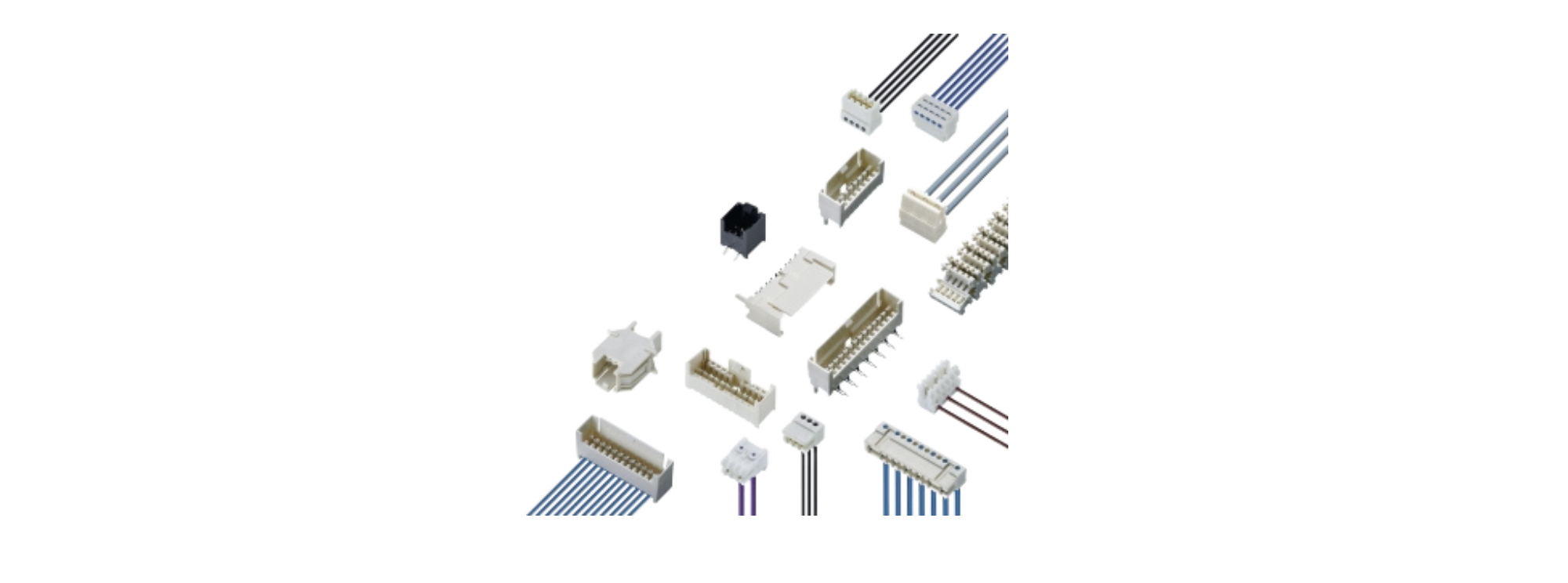 RAST 2.5 connectors, pitch 2.55.0 mm